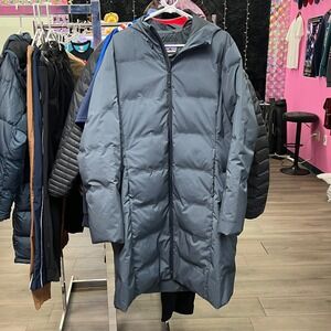 Patagonia Jackson Glacier Parka Womens XL Gray Blue Down Puffer Coat 27915